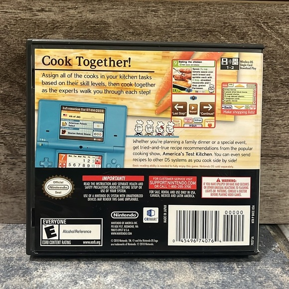 5 for $40 - Nintendo DS America's Test Kitchen Cooking Game - Picture 4 of 4
